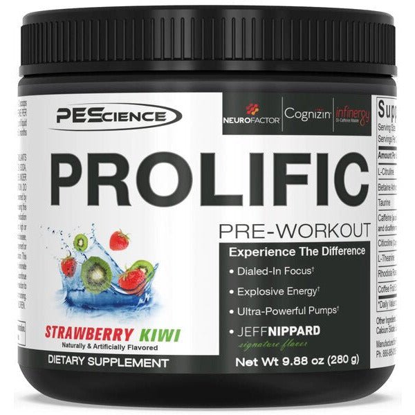 PEScience Prolific Strawberry Kiwi 280g Pre - Workout - Sklep Witaminki.pl