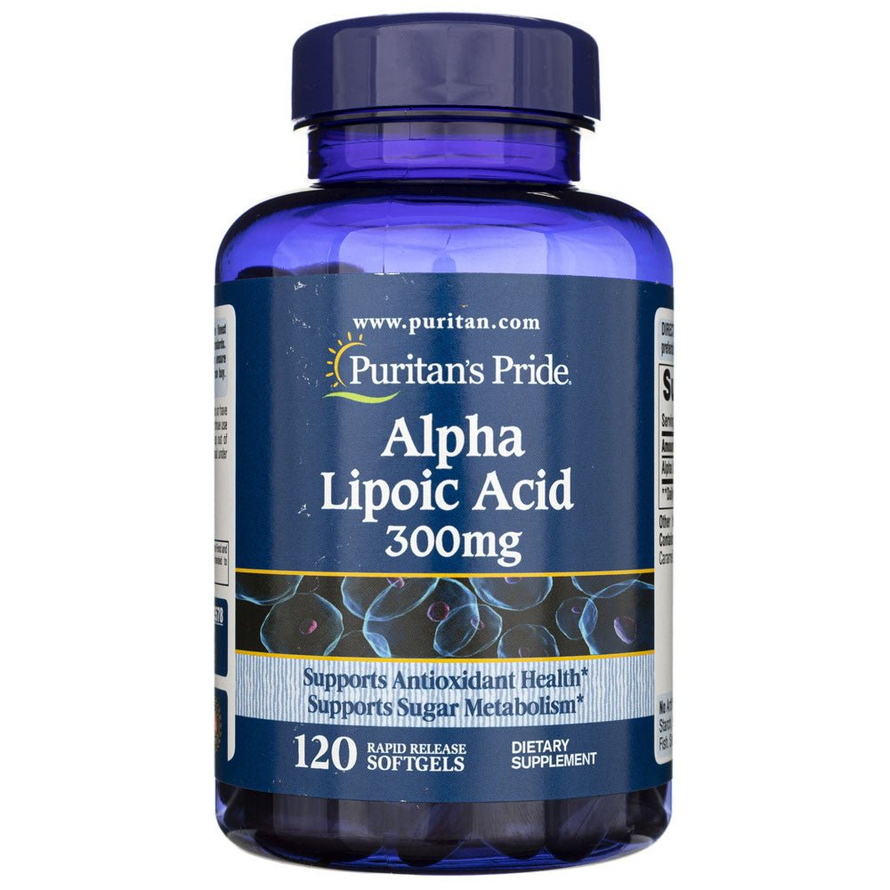 Puritan's Pride Kwas Alfa Liponowy 300 mg 120 caps Kwas Alfa Liponowy - Sklep Witaminki.pl