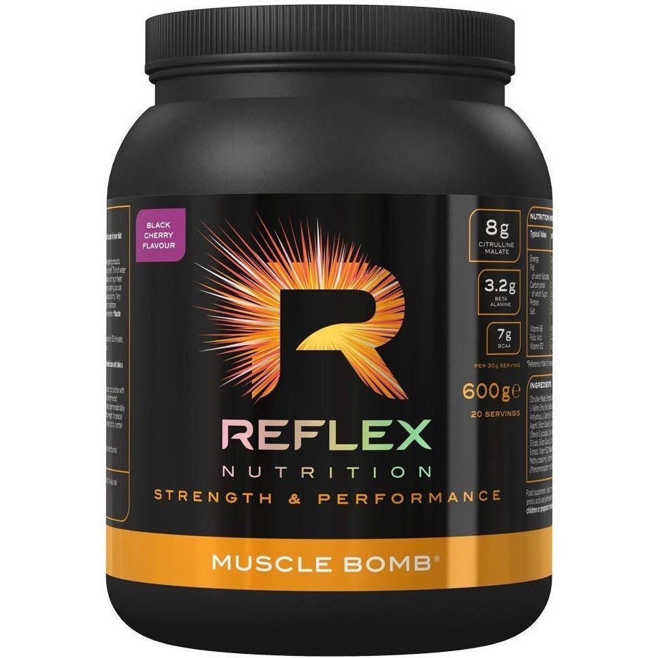 Reflex Nutrition Muscle Bomb Black Cherry 600 g Pre - Workout - Sklep Witaminki.pl