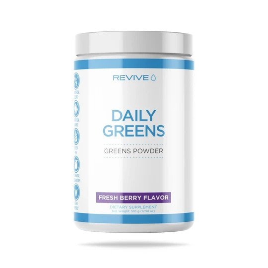 Witaminy i suplementy diety Revive Daily Greens Powder Fresh Berry 510 g - Sklep Witaminki.pl