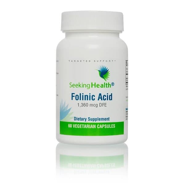 Seeking Health Folinic Acid 1360mcg DFE 60 vcaps - Sklep Witaminki.pl