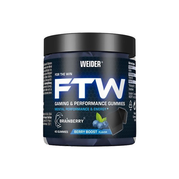 Weider FTW Gaming & Performance Gummies Berry Boost 40 gummies Kompleks na pamięć i koncentrację - Sklep Witaminki.pl