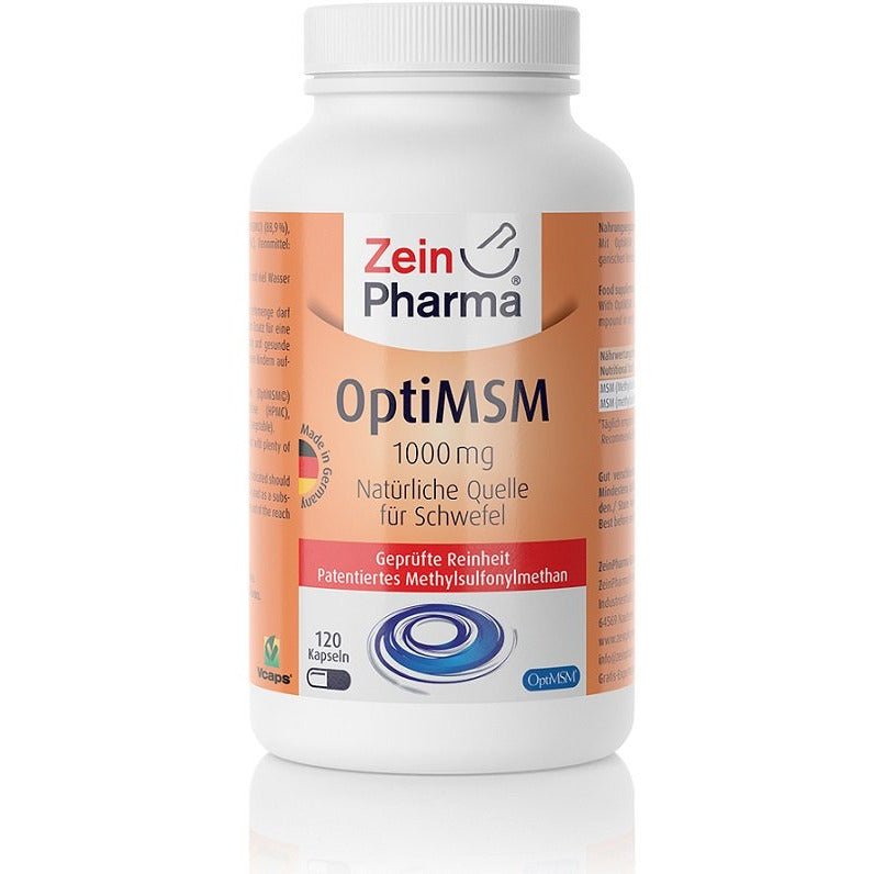 Zein Pharma OptiMSM 1000mg 120 caps Siarka - Sklep Witaminki.pl