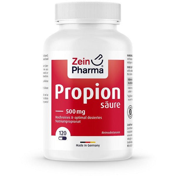 Zein Pharma Propionic Acid 500mg 120 caps Kwas Propionowy - Sklep Witaminki.pl