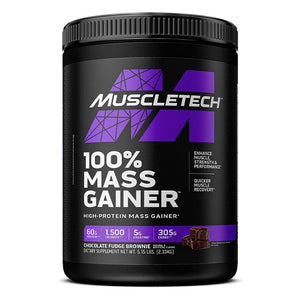 Gainer MuscleTech 100% Mass Gainer Chocolate Fudge Brownie 2330 g - Sklep Witaminki.pl