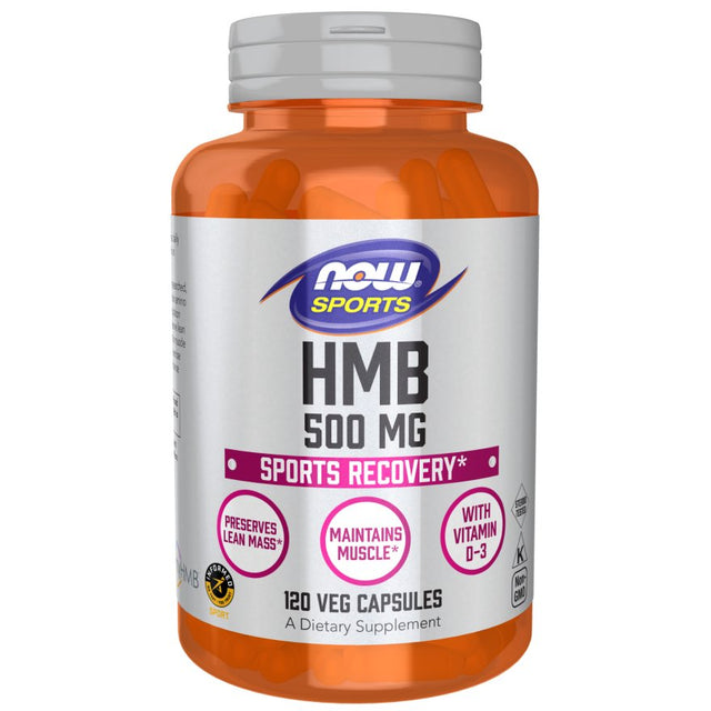 HMB NOW Foods HMB 500 mg 120 vcaps - Sklep Witaminki.pl