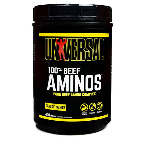 Kompleks Aminokwasów Universal Nutrition 100% Beef Aminos 400 tabs - Sklep Witaminki.pl