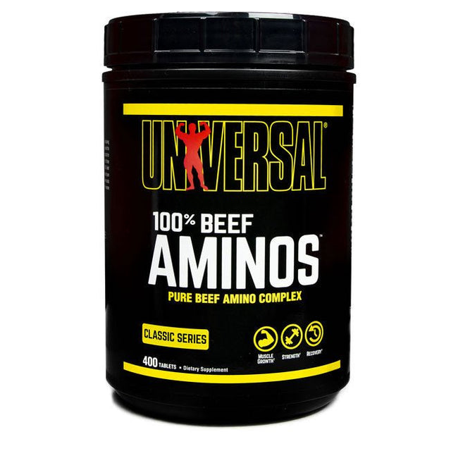 Kompleks Aminokwasów Universal Nutrition 100% Beef Aminos 400 tabs - Sklep Witaminki.pl