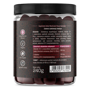 Kompleks Grzybów Solve Labs Mushroom Focus Gummies 60 gummies - Sklep Witaminki.pl