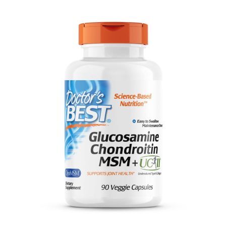 Kompleks na stawy Doctor's Best Glucosamine Chondroitin MSM + UC-II 90 vcaps - Sklep Witaminki.pl