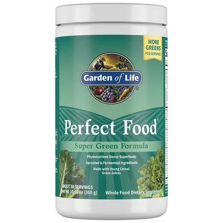 Kompleks Superfoods Garden of Life Perfect Food Super Green Formula Powder 300 g - Sklep Witaminki.pl