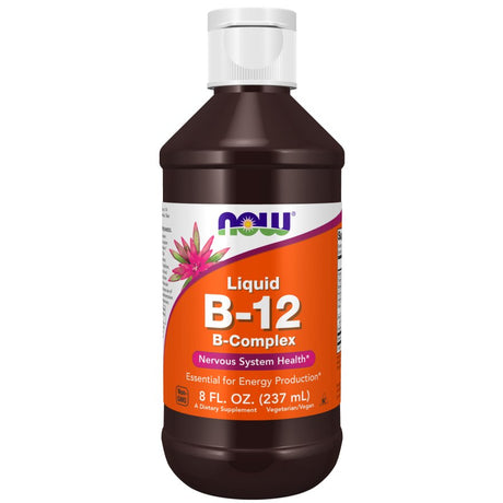 Kompleks witamin z grupy B NOW Foods B-12 Liquid 237 ml - Sklep Witaminki.pl