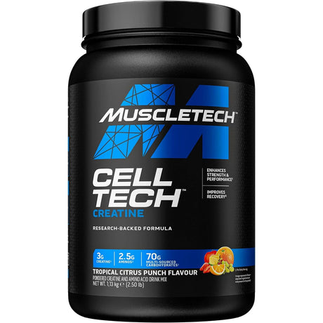 Kreatyna MuscleTech Cell-Tech Creatine Tropical Citrus Punch 1130 g - Sklep Witaminki.pl