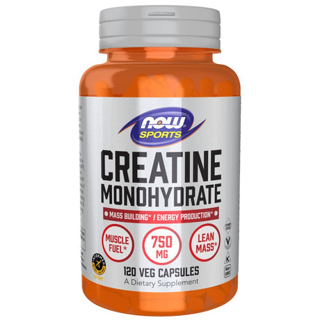 Kreatyna NOW Foods Creatine Monohydrate 750 mg 120 vcaps - Sklep Witaminki.pl