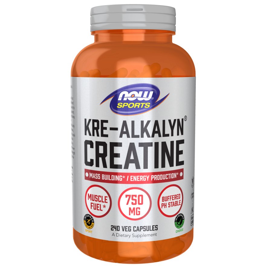 Kreatyna NOW Foods Kre-Alkalyn Creatine 240 caps - Sklep Witaminki.pl