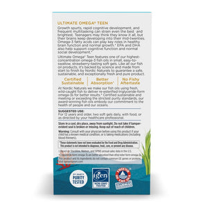 Kwasy Omega - 3 dla Dzieci Nordic Naturals Ultimate Omega 2X TEEN 60 softgels Truskawka - Sklep Witaminki.pl