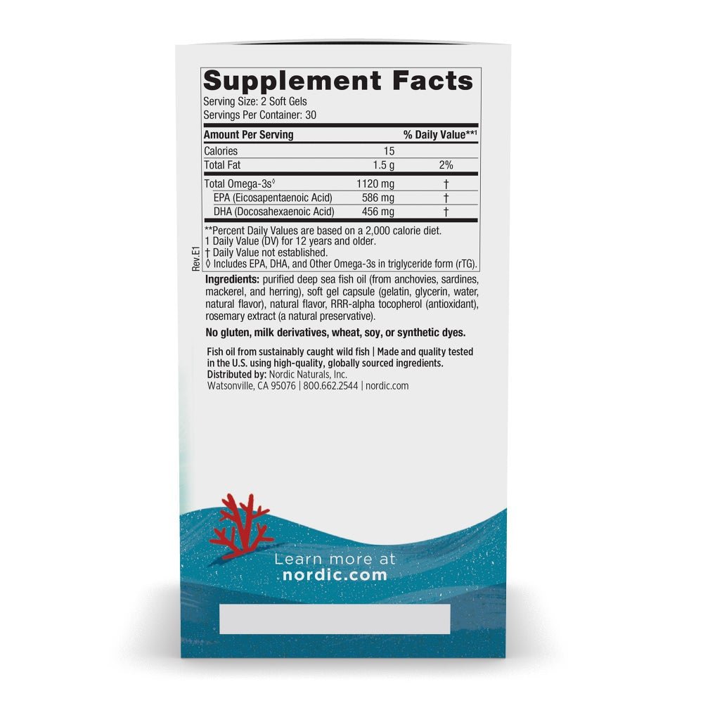 Kwasy Omega - 3 dla Dzieci Nordic Naturals Ultimate Omega 2X TEEN 60 softgels Truskawka - Sklep Witaminki.pl