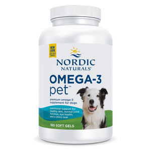 Kwasy Omega - 3 dla Psa Nordic Naturals Omega - 3 Pet Softgels 180 softgels - Sklep Witaminki.pl