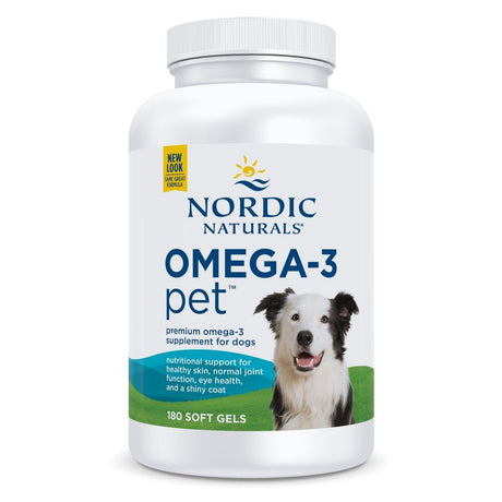Kwasy Omega - 3 dla Psa Nordic Naturals Omega - 3 Pet Softgels 180 softgels - Sklep Witaminki.pl