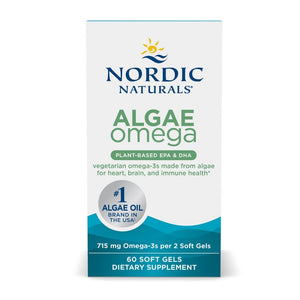 Nordic Naturals Algae Omega 60 softgels Kwasy Omega - 3 dla Wegan - Sklep Witaminki.pl