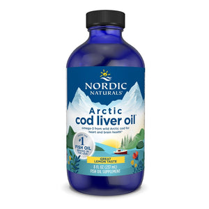 Nordic Naturals Arctic Cod Liver Oil Liquid 237 ml Cytryna Olej z Wątroby Dorsza - Sklep Witaminki.pl