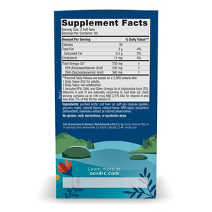 Nordic Naturals Arctic Cod Liver Oil Softgels 180 softgels Cytryna Olej z Wątroby Dorsza - Sklep Witaminki.pl