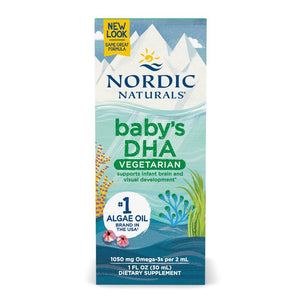 Nordic Naturals Baby's DHA Vegetarian 30 ml Kwasy Omega - 3 dla Niemowląt - Sklep Witaminki.pl