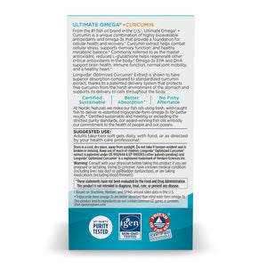Nordic Naturals Ultimate Omega Curcumin 60 softgels Kurkumina - Sklep Witaminki.pl