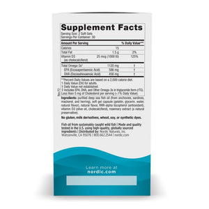 Nordic Naturals Ultimate Omega - D3 Minis 60 softgels Lemon Kwasy Omega - 3 - Sklep Witaminki.pl