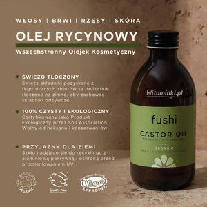 Olej Rycynowy Fushi Castor Oil 250 ml - Sklep Witaminki.pl