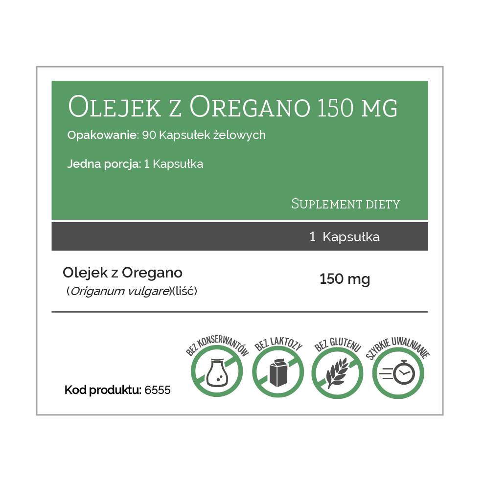 Oil of Oregano Extract 150 mg