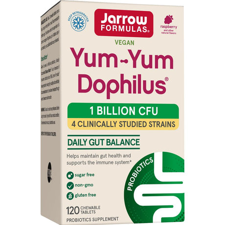 Probiotyk dla dzieci Jarrow Formulas Yum-Yum Dophilus 1 Billion 120 chewable tabs - Sklep Witaminki.pl