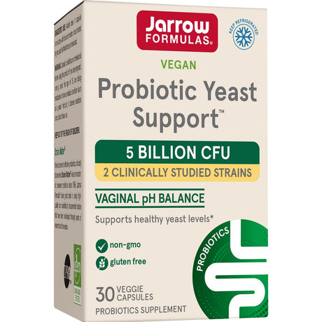 Probiotyk dla kobiet Jarrow Formulas Probiotic Yeast Support 5 Billion CFU 30 vcaps - Sklep Witaminki.pl
