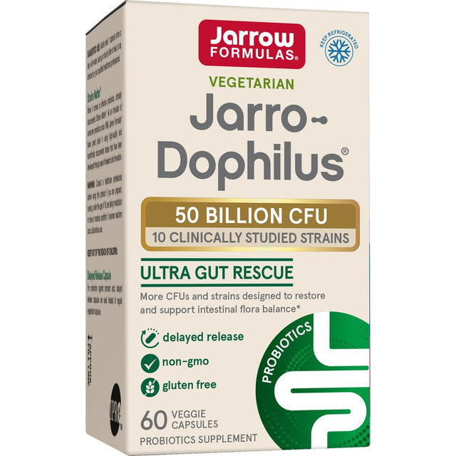 Probiotyk wieloszczepowy Jarrow Formulas Jarro-Dophilus ULTRA 50 Billion 60 vcaps - Sklep Witaminki.pl