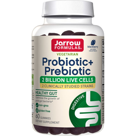 Probiotyk wieloszczepowy Jarrow Formulas Probiotic + Prebiotic Blackberry 60 gummies - Sklep Witaminki.pl