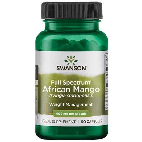 Afrykańskie Mango Swanson Full Spectrum African Mango (Irvingia Gabonensis) 400mg 60 caps - Sklep Witaminki.pl