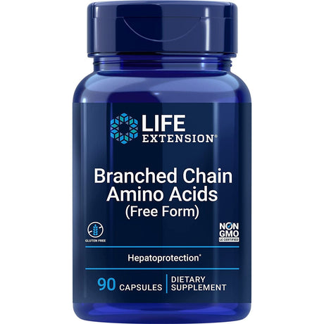 Aminokwasy BCAA Life Extension Branched Chain Amino Acids BCAA 90 caps - Sklep Witaminki.pl