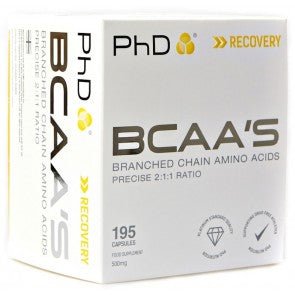 Aminokwasy BCAA PhD BCAAs 195 caps - Sklep Witaminki.pl