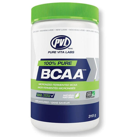 Aminokwasy BCAA PVL Essentials 100% Pure BCAA Unflavoured 315 g - Sklep Witaminki.pl