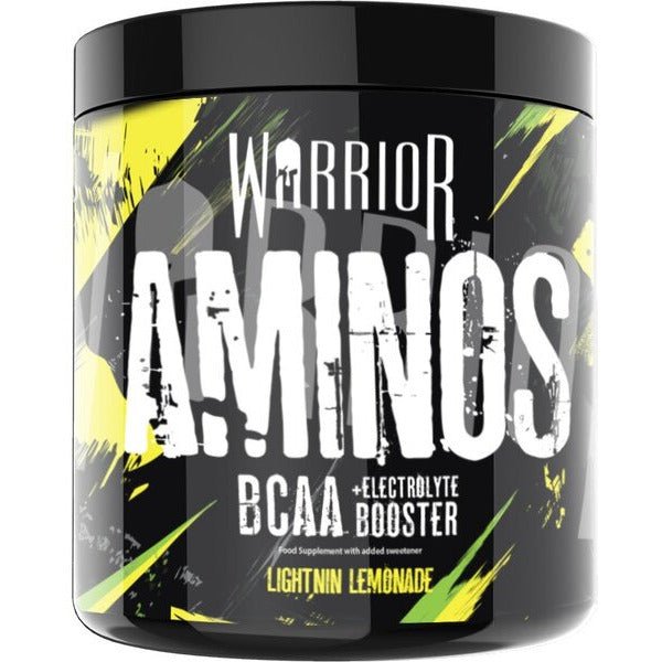 Aminokwasy BCAA Warrior Aminos BCAA Lightnin Lemonade 360 g - Sklep Witaminki.pl