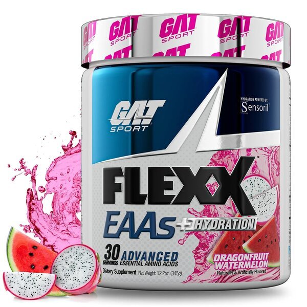 Aminokwasy EAA GAT Flexx EAAs + Hydration Dragon Fruit Watermelon 345 g - Sklep Witaminki.pl