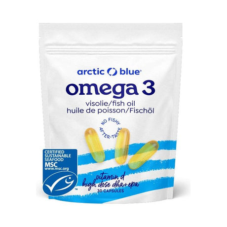 Arctic Blue Fish Oil High Dose DHA + EPA with Vitamin D 30 caps - Sklep Witaminki.pl