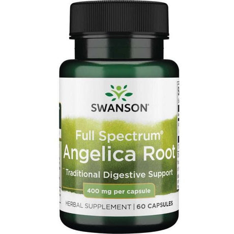 Arcydzięgiel Swanson Full Spectrum Angelica Root 400 mg 60 caps - Sklep Witaminki.pl