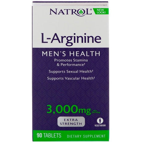Arginina Natrol L-Arginine 3000 mg 90 tabs - Sklep Witaminki.pl