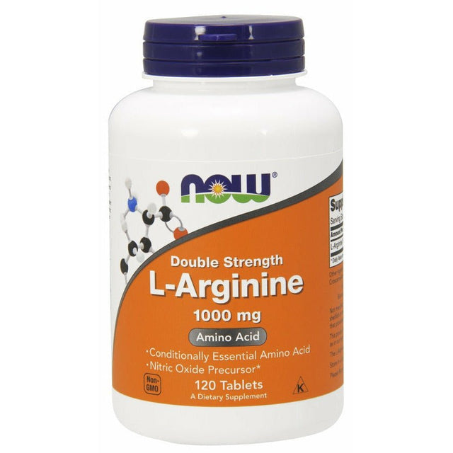 Arginina NOW Foods L-Arginine 1000 mg 120 tablets - Sklep Witaminki.pl