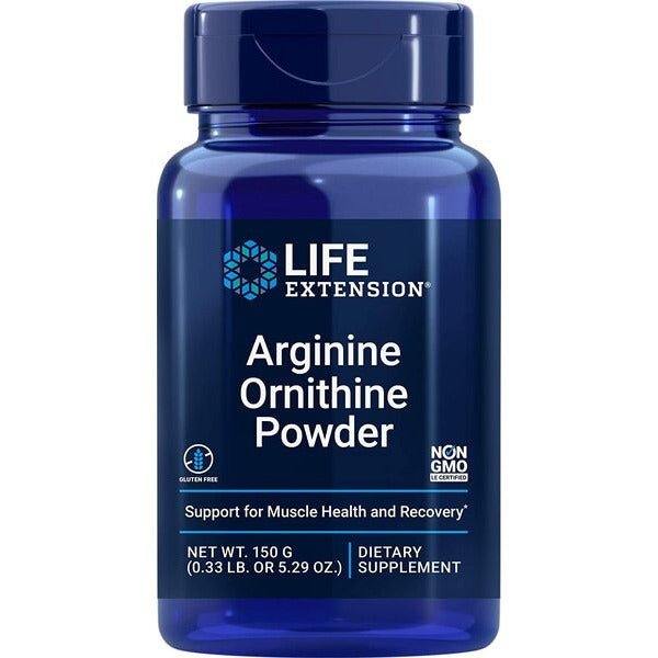 Arginina + Ornityna Life Extension Arginine Ornithine Powder 150 g - Sklep Witaminki.pl