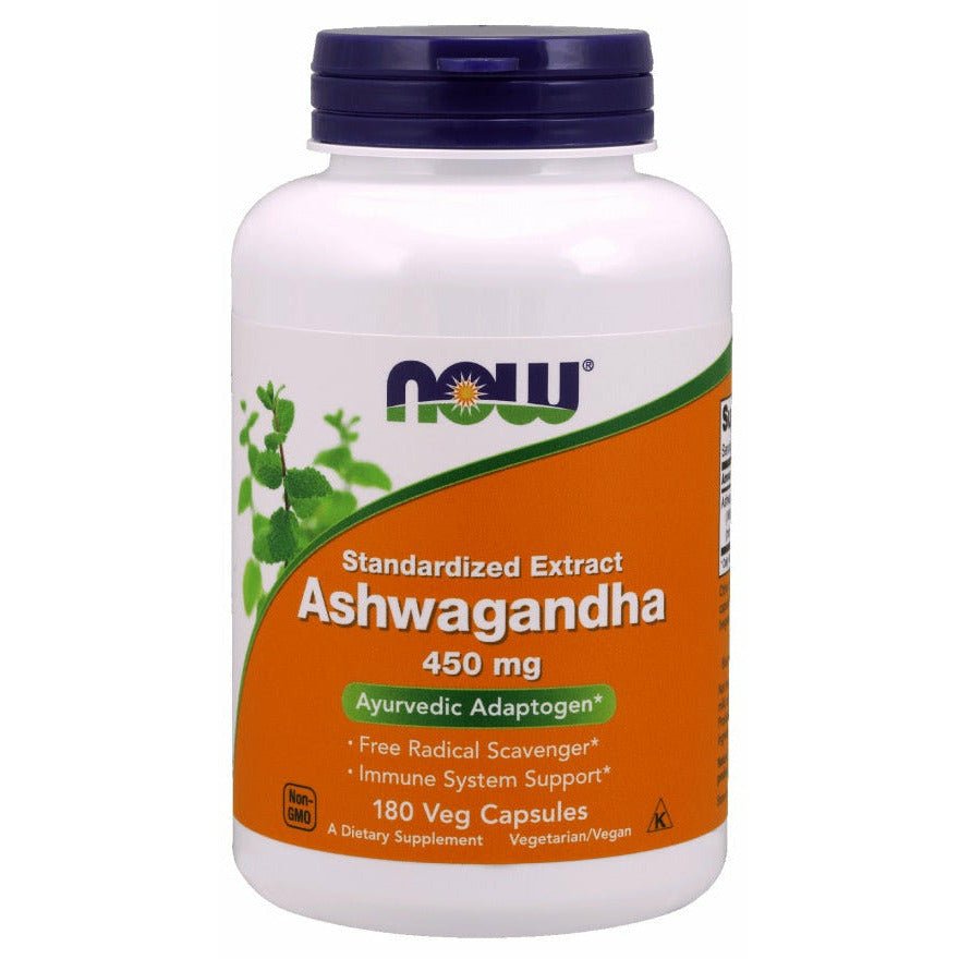 Ashwagandha NOW Foods Ashwagandha Extract 450 mg 180 caps - Sklep Witaminki.pl