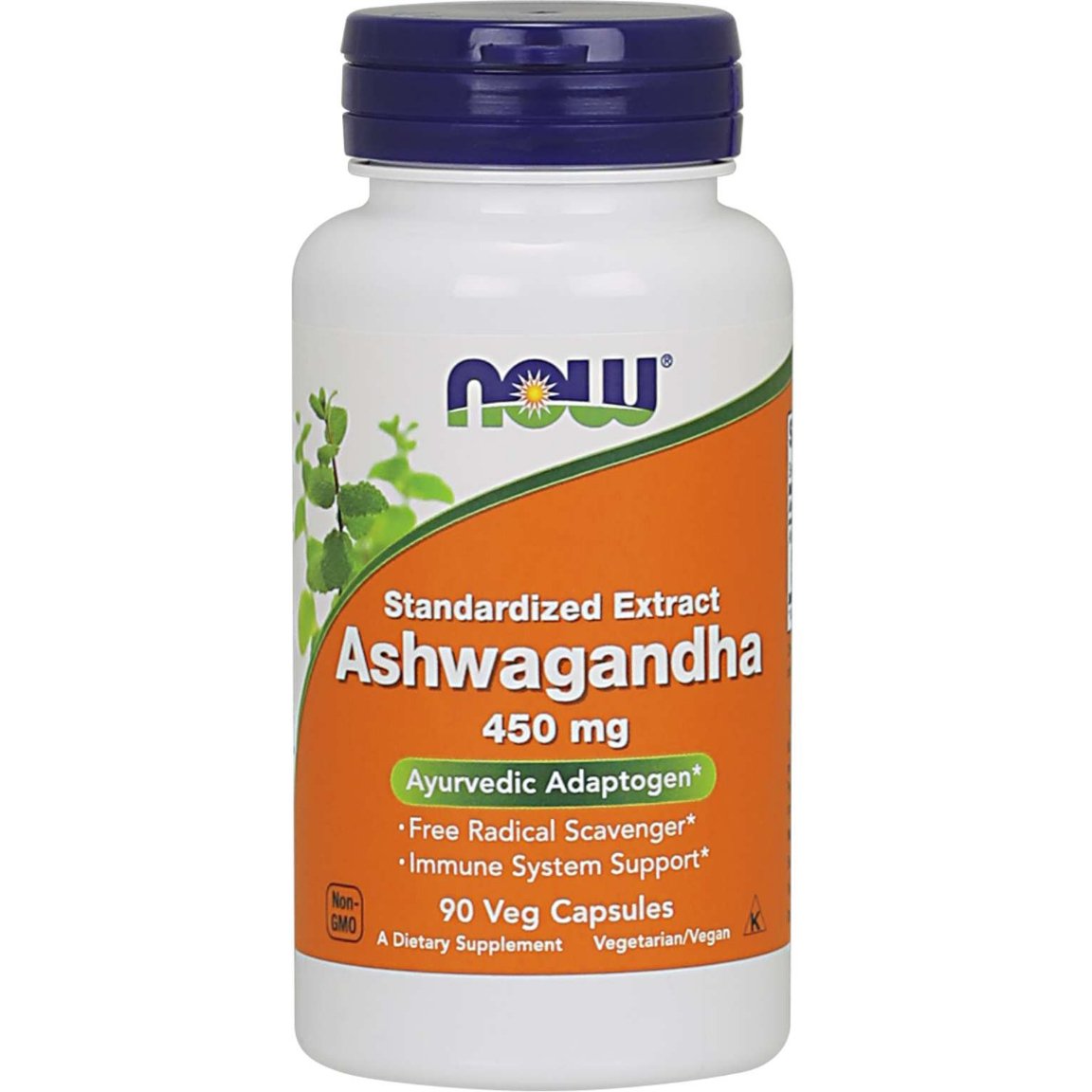 Ashwagandha NOW Foods Ashwagandha Extract 450 mg 90 vcaps - Sklep Witaminki.pl