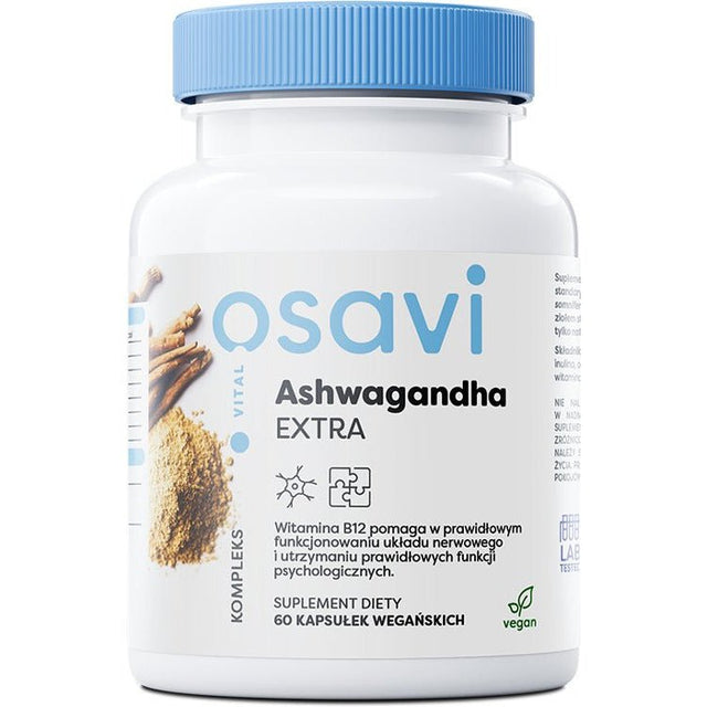 Ashwagandha Osavi Ashwagandha Extra 450mg 60 vegan caps - Sklep Witaminki.pl