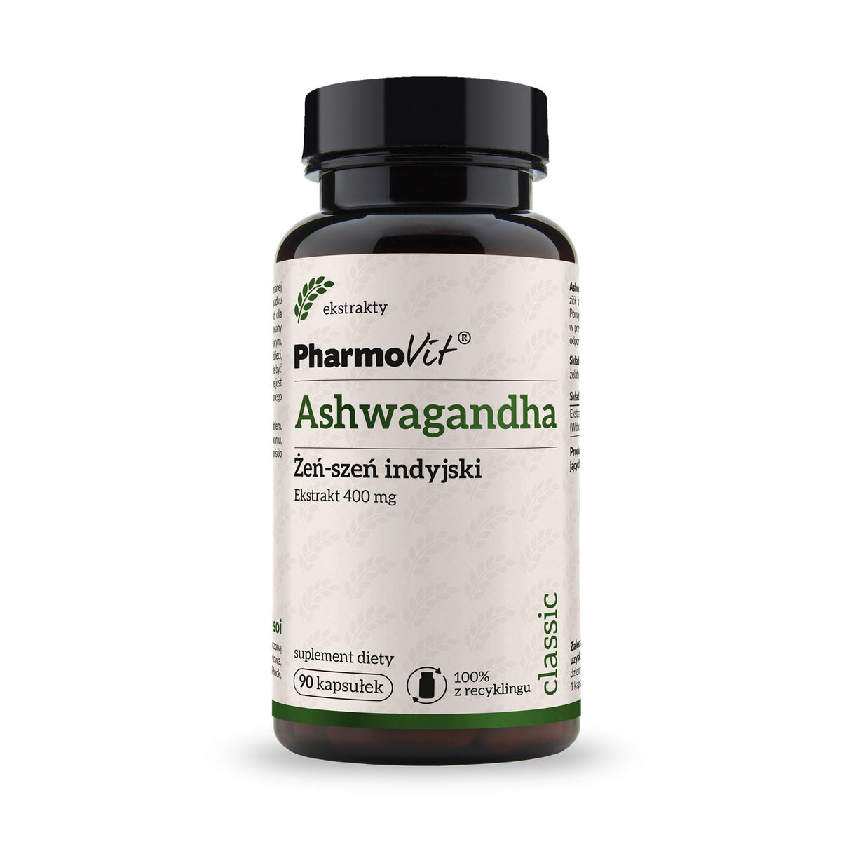 Ashwagandha Żeń-Szeń Indyjski 4:1 400 mg